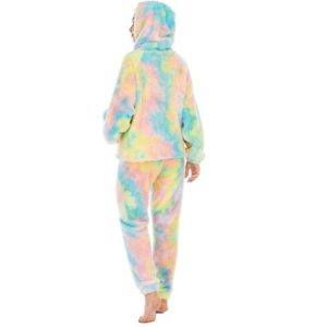 2 Piece Matching Tie-Dye Hoodie And Pants Set