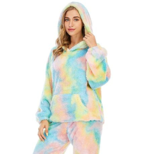 2 Piece Matching Tie-Dye Hoodie And Pants Set