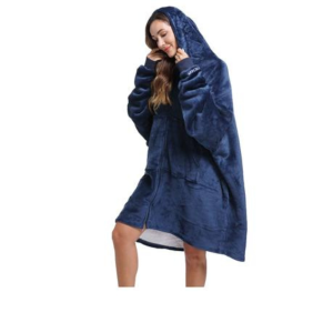 Oversize Blue Hoodie Blanket