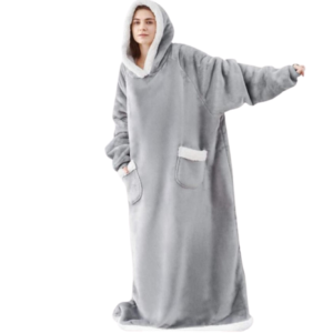 Extra Long Huggle Hoodie Unisex - Grey