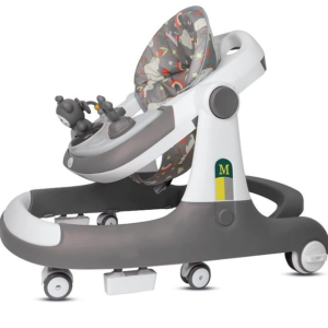 Foldable Baby Walker Sit-To-Stand Learning Walker Kids Push - Grey 511