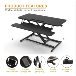 Adjustable Standing Office Desk Converter- Black