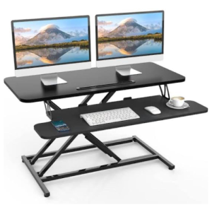 Adjustable Standing Office Desk Converter- Black