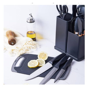 Silicone 19 piece Cooking Utensile Set- Black