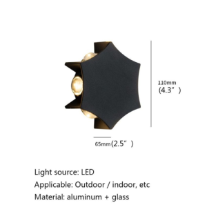 Outdoor Hexagon Shaped Light