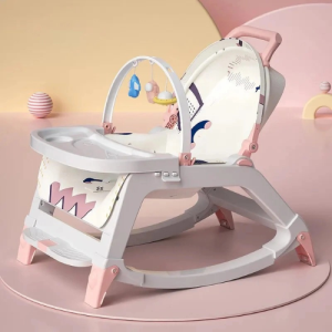 Baby Portable 5 in 1 Multi-functional Chair- Pink