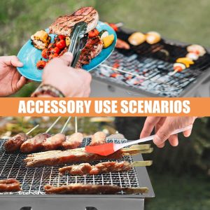 Stainless Steel Charcoal BBQ Grill Set 10 Piece