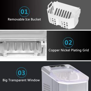 QuickChill Countertop Ice Maker - Bullet Ice in Minutes