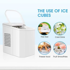 QuickChill Countertop Ice Maker - Bullet Ice in Minutes