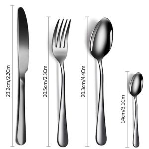 Elegant 24-Piece Stainless Steel Cutlery Set with Luxury Storage Case