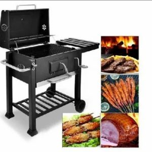 Black Portable Charcoal BBQ Grill